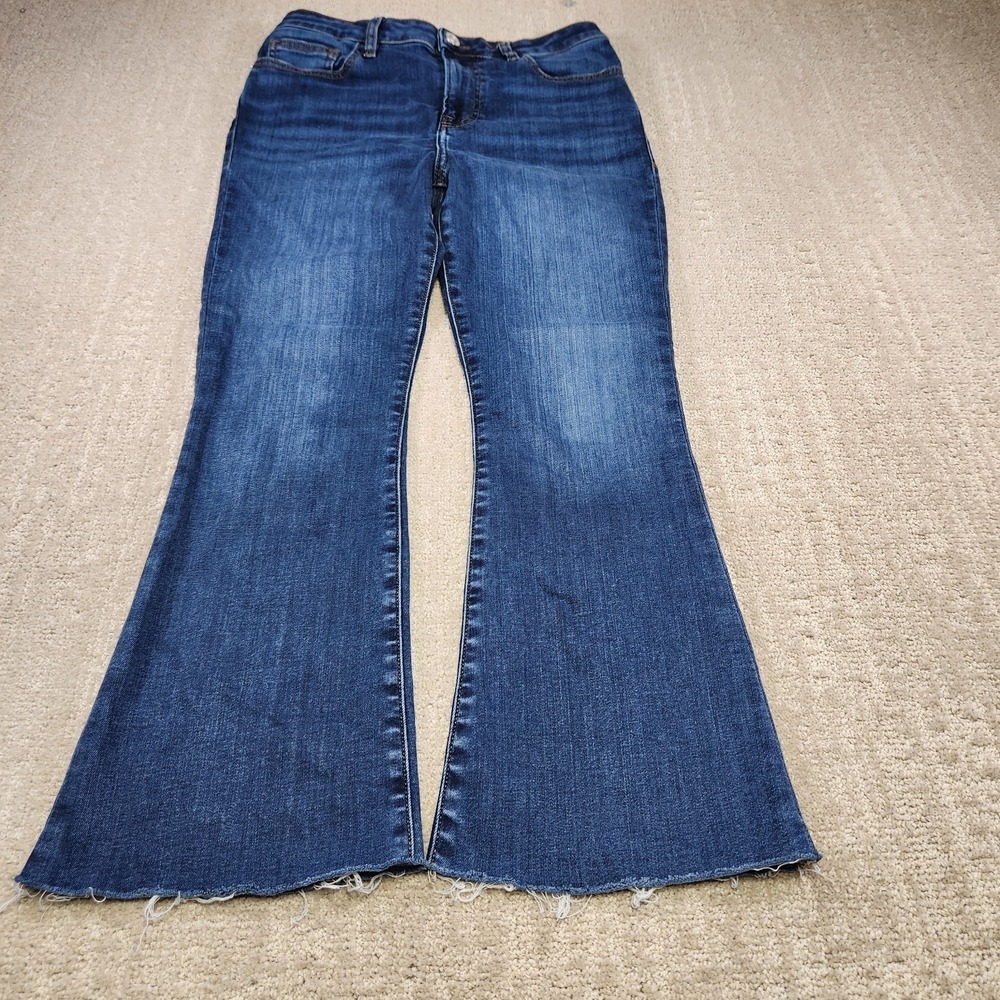 Frame Denim Jeans Women 28 Le Crop Mini Boot Flare High Rise Stretch Lupine